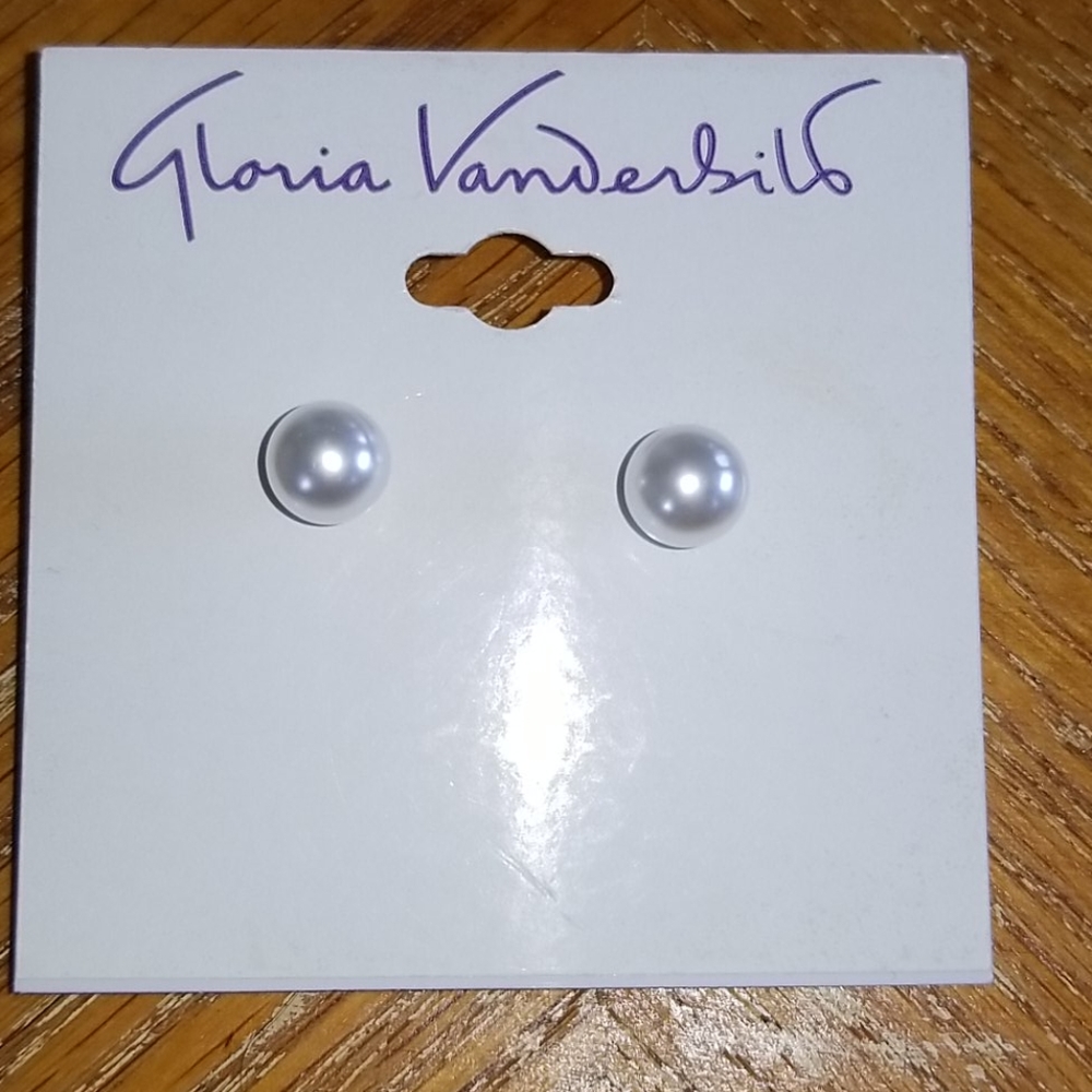 Faux Pearl Earrings